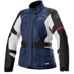 Bunda STELLA ANDES DRYSTAR, TECH-AIR 5 kompatibilný, ALPINESTARS, dámska (tmavo modrá/černá/světle šedá/červená)