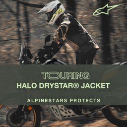 Bunda HALO DRYSTAR, ALPINESTARS (svetle šedá/tmavě šedá/černá/červená fluo) 2026