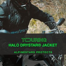 Bunda HALO DRYSTAR, ALPINESTARS (svetle šedá/tmavě šedá/černá/červená fluo) 2026