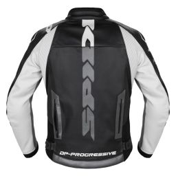 Bunda DP-PROGRESSIVE LEATHER, SPIDI (černá/bílá)