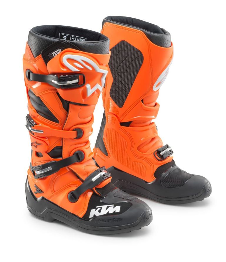 Topánky ALPINESTARS TECH 7 MX, KTM (černá/oranžová) 2025