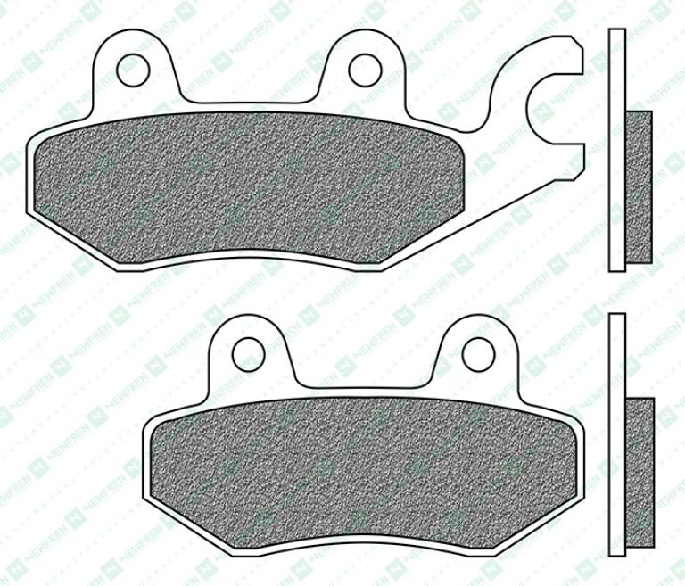 Brzdové doštičky, NEWFREN (zmes ROAD TOURING SINTERED) 2 ks v balenie