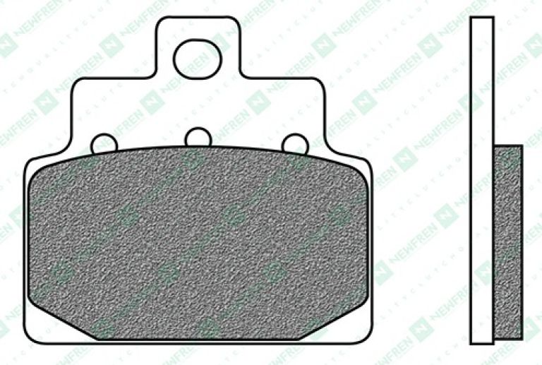 Brzdové doštičky, NEWFREN (zmes SCOOTER ELITE ORGANIC) 2 ks v balenie