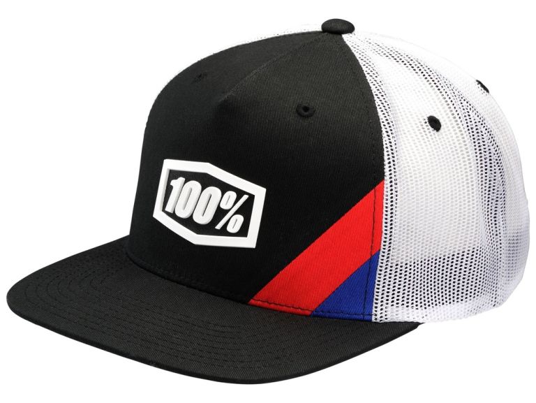 šiltovka Cornerstone Trucker, 100% (černá/bílá)