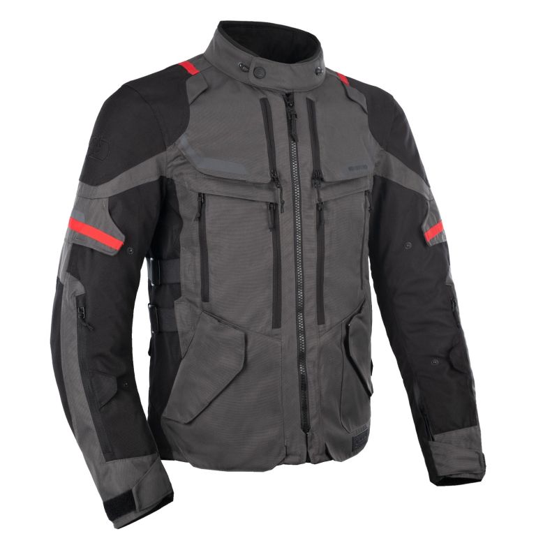 Bunda ROCKLAND DRY2DRY™, OXFORD ADVANCED (šedá/černá/červená)