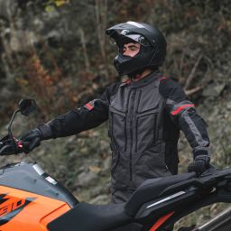Bunda ROCKLAND DRY2DRY™, OXFORD ADVANCED (šedá/černá/červená)