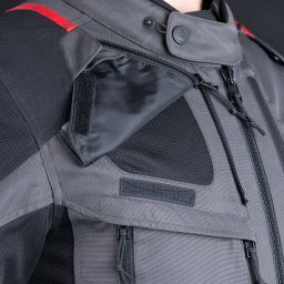 Bunda ROCKLAND DRY2DRY™, OXFORD ADVANCED (šedá/černá/červená)