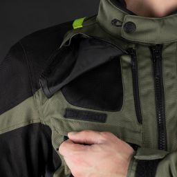 Bunda ROCKLAND DRY2DRY™, OXFORD ADVANCED (zelená khaki/černá/žlutá fluo)