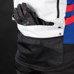 Bunda ROCKLAND DRY2DRY™, OXFORD ADVANCED (svetle šedá/černá/modrá/červená)