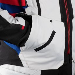 Bunda ROCKLAND DRY2DRY™, OXFORD ADVANCED (svetle šedá/černá/modrá/červená)