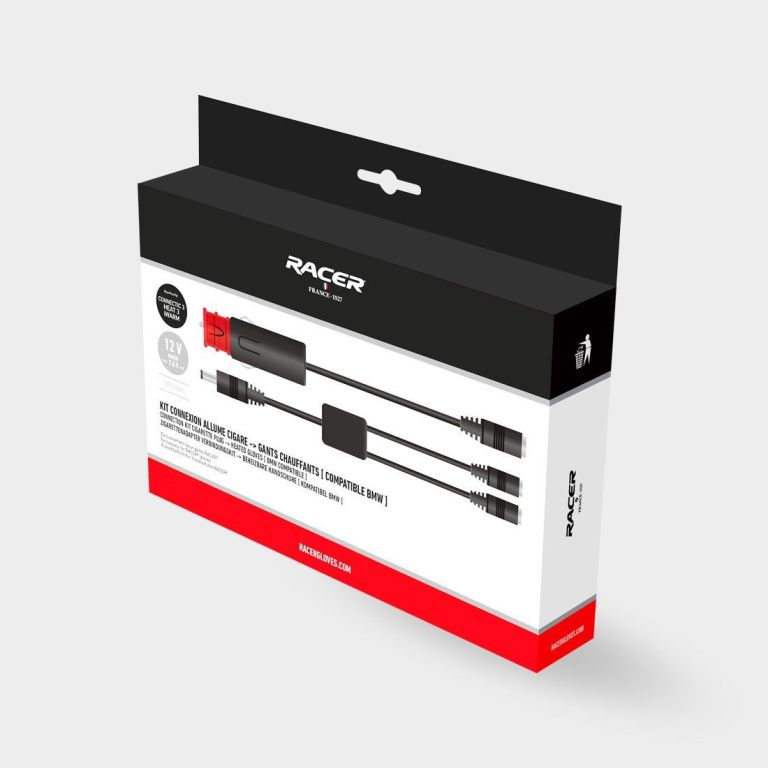 Nabíjačka baterek KIT CONNEXION ALLUME-CIGARE, RACER (koncovka do zapaľovača)