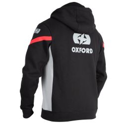 Mikina RACING, OXFORD (černá/šedá/červená)