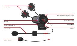 Bluetooth handsfree headset 10S (dosah 1,6 km), SENA