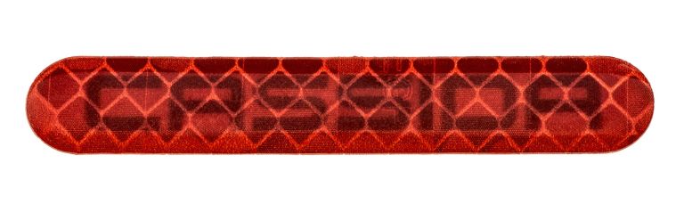 Reflexné odrazka samolepiace s logom, CASSIDA (červená, D x V = 6,5 x 1 cm)