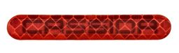 Reflexné odrazka samolepiace s logom, CASSIDA (červená, D x V = 6,5 x 1 cm)