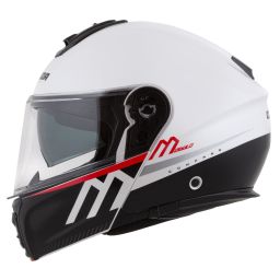 Prilba Modulo 2.1 Compass, CASSIDA (biela perleť/černá/červená/stříbrná, plexi s prípravou pre Pinlock) 2026