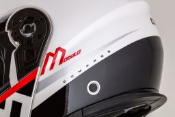 Prilba Modulo 2.1 Compass, CASSIDA (biela perleť/černá/červená/stříbrná, plexi s prípravou pre Pinlock) 2026