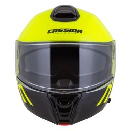 Prilba Modulo 2.1 Compass, CASSIDA (žltá fluo/černá/stříbrná/červená, plexi s prípravou pre Pinlock) 2026