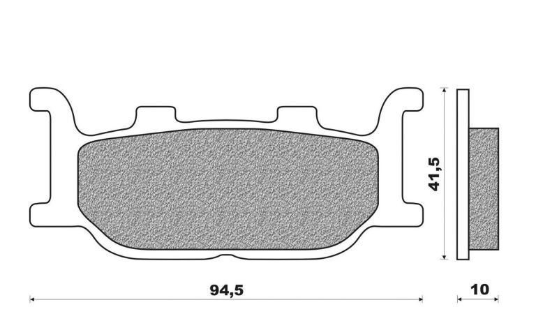 Brzdové doštičky, NEWFREN (zmes ROAD TOURING SINTERED) 2 ks v balenie