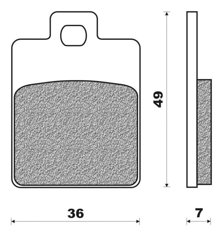 Brzdové doštičky, NEWFREN (zmes SCOOTER ELITE ORGANIC) 2 ks v balenie