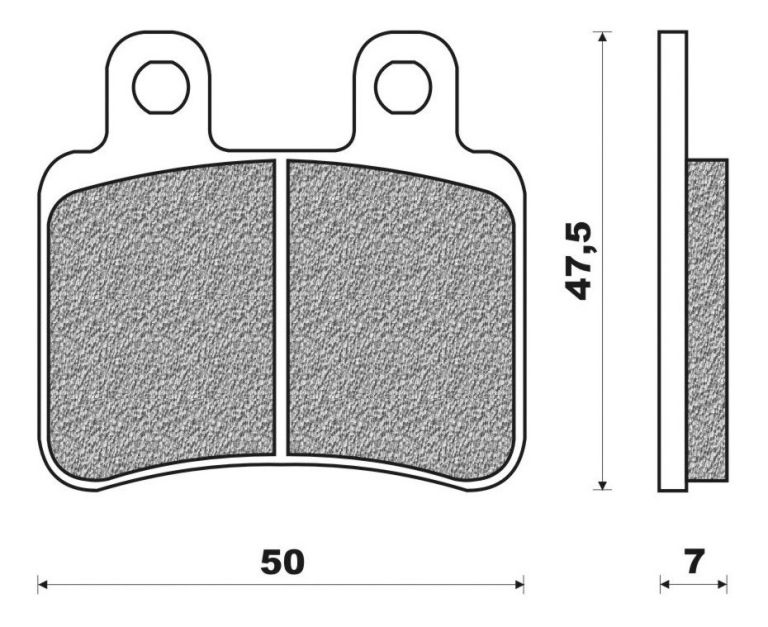 Brzdové doštičky, NEWFREN (zmes SCOOTER ELITE ORGANIC) 2 ks v balenie
