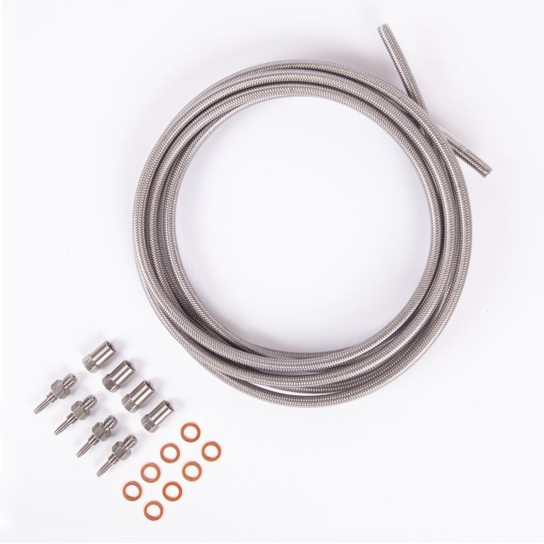 Brzdová hadice průměr 5,7 mm (sada), BRAKING