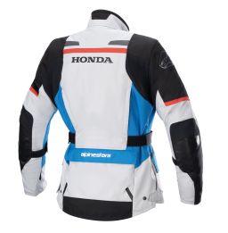 Bunda STELLA ANDES DRYSTAR HONDA kolekce, TECH-AIR 5 kompatibilný, ALPINESTARS, dámska (svetle šedá/černá/modrá/červená)