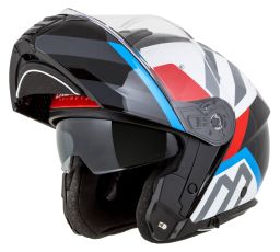 Prilba Modulo 2.1 Profile, CASSIDA (biela perleť/černá/modrá/červená/šedá, plexi s prípravou pre Pinlock) 2026