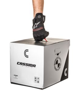 Prilba Modulo 2.1 Profile, CASSIDA (biela perleť/černá/modrá/červená/šedá, plexi s prípravou pre Pinlock) 2026
