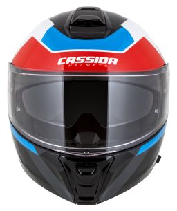 Prilba Modulo 2.1 Profile, CASSIDA (biela perleť/černá/modrá/červená/šedá, plexi s prípravou pre Pinlock) 2026
