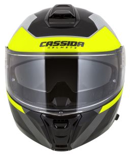 Prilba Modulo 2.1 Profile, CASSIDA (bílá/černá/žlutá fluo/šedá, plexi s prípravou pre Pinlock) 2026
