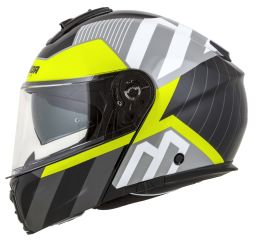 Prilba Modulo 2.1 Profile, CASSIDA (bílá/černá/žlutá fluo/šedá, plexi s prípravou pre Pinlock) 2026