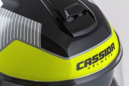 Prilba Modulo 2.1 Profile, CASSIDA (bílá/černá/žlutá fluo/šedá, plexi s prípravou pre Pinlock) 2026