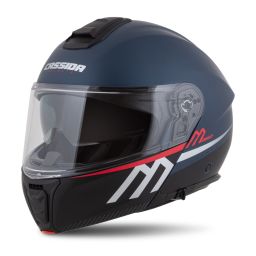 Prilba Modulo 2.1 Compass, CASSIDA (modrá matná perleť/černá/stříbrná/červená, plexi s prípravou pre Pinlock) 2026