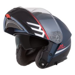 Prilba Modulo 2.1 Compass, CASSIDA (modrá matná perleť/černá/stříbrná/červená, plexi s prípravou pre Pinlock) 2026