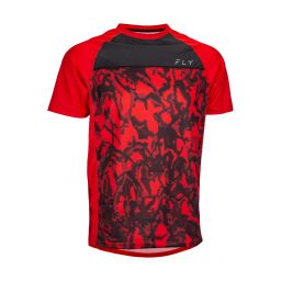 Dres SUPER D, FLY RACING - USA (červená camo/černá)