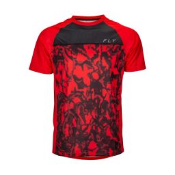 Dres SUPER D, FLY RACING - USA (červená camo/černá)
