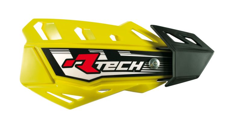 Kryty páčok FLX, RTECH (žlté odst. Suzuki RMZ, 4 varianty v 1, vr. montážne sady)