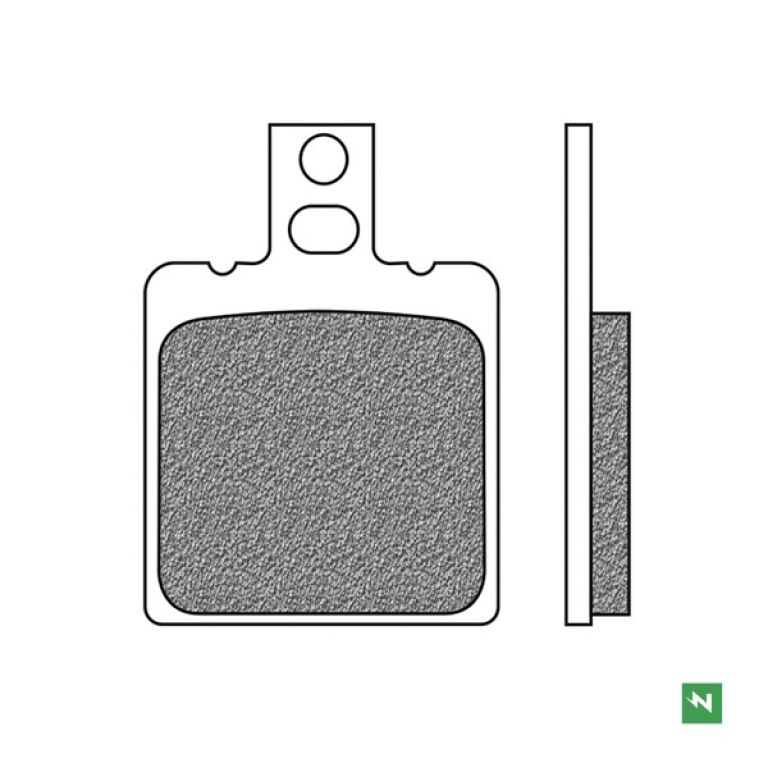 Brzdové doštičky, NEWFREN (zmes ROAD TOURING SINTERED) 2 ks v balenie