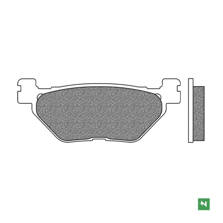 Brzdové doštičky, NEWFREN (zmes ROAD TOURING SINTERED) 2 ks v balenie