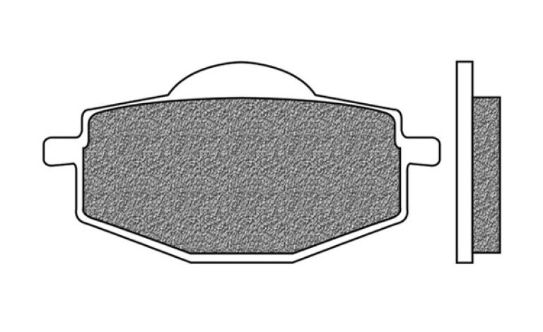 Brzdové doštičky, NEWFREN (zmes OFF ROAD DIRT ORGANIC) 2 ks v balenie
