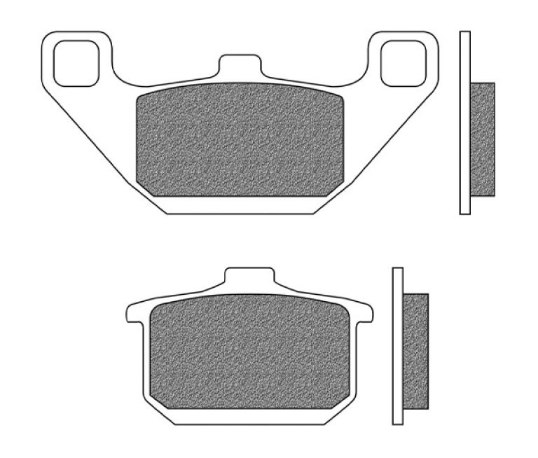 Brzdové doštičky, NEWFREN (zmes ROAD TOURING ORGANIC) 2 ks v balenie