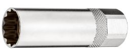 Kľúč na sviečky extra tenký s magnetom (16 mm) 3/8"