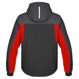 Bunda HOODIE H2OUT, SPIDI (černá/antracit/červená)