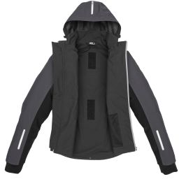 Bunda HOODIE H2OUT, SPIDI (černá/antracit/červená)