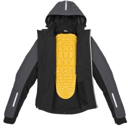 Bunda HOODIE H2OUT, SPIDI (černá/antracit/červená)